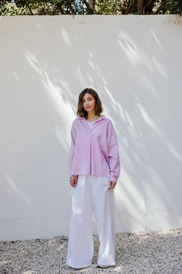 Field of dreams shirt in lilac