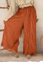 Pleated Pants in Havane