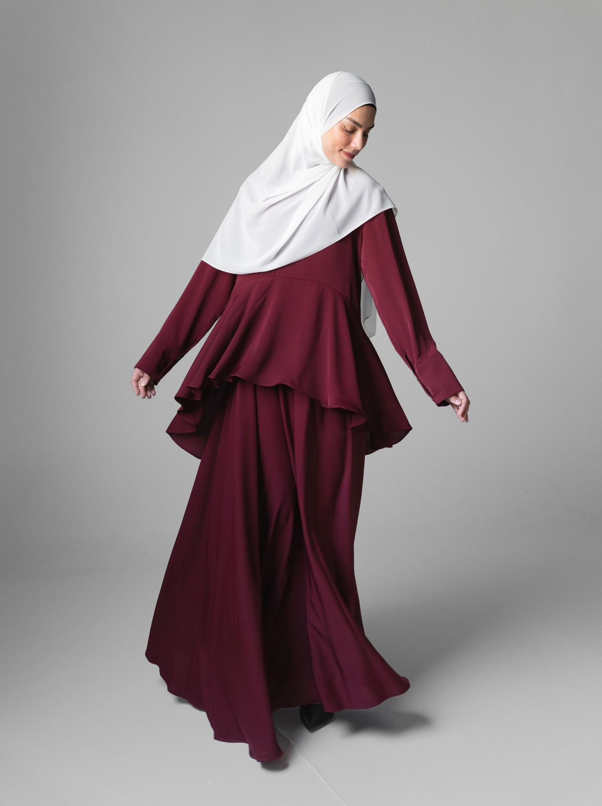 076 – Flared Silk Set