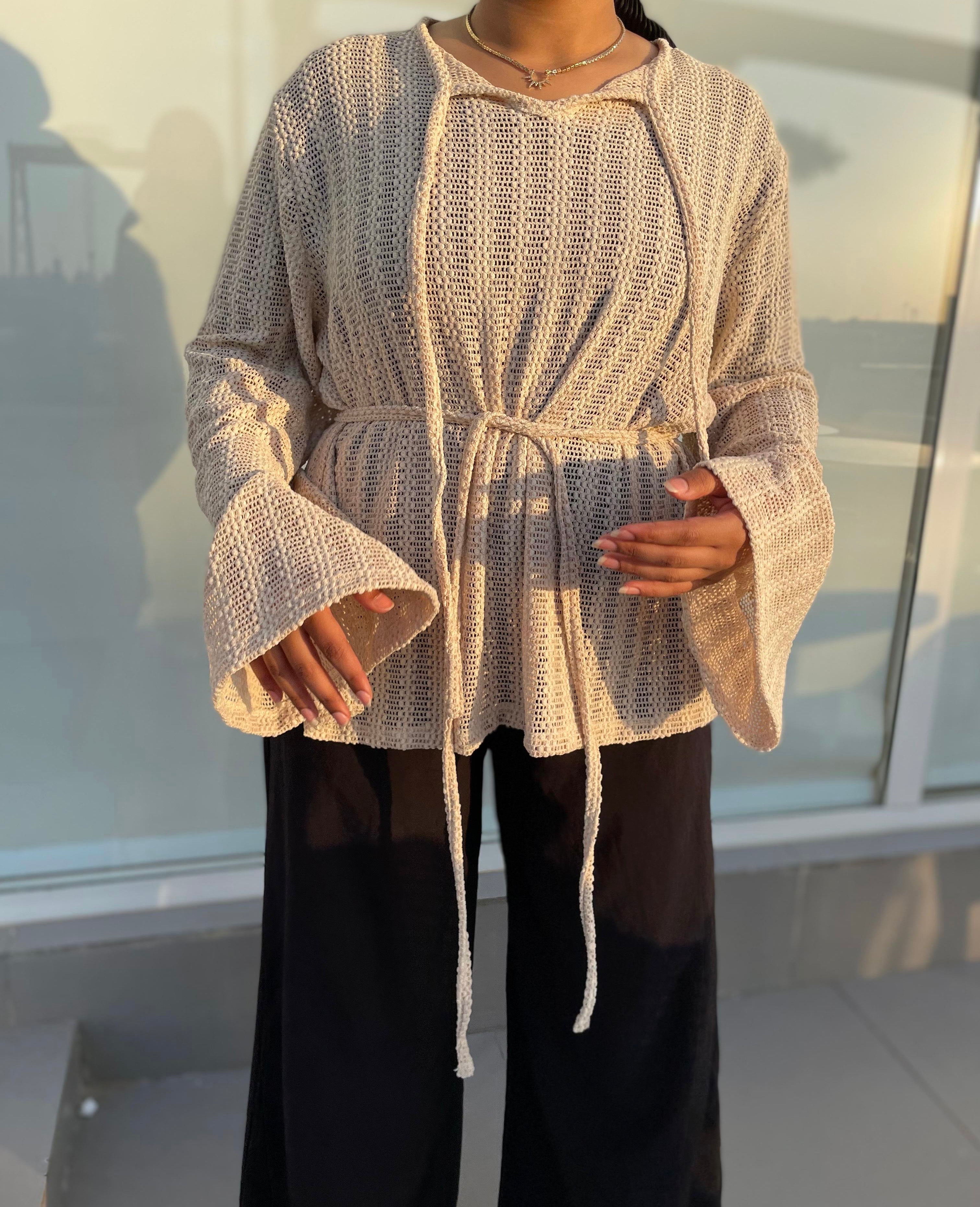 Beach Girl Belted Knit Jumper