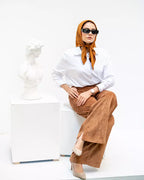 Suede Carmel pants