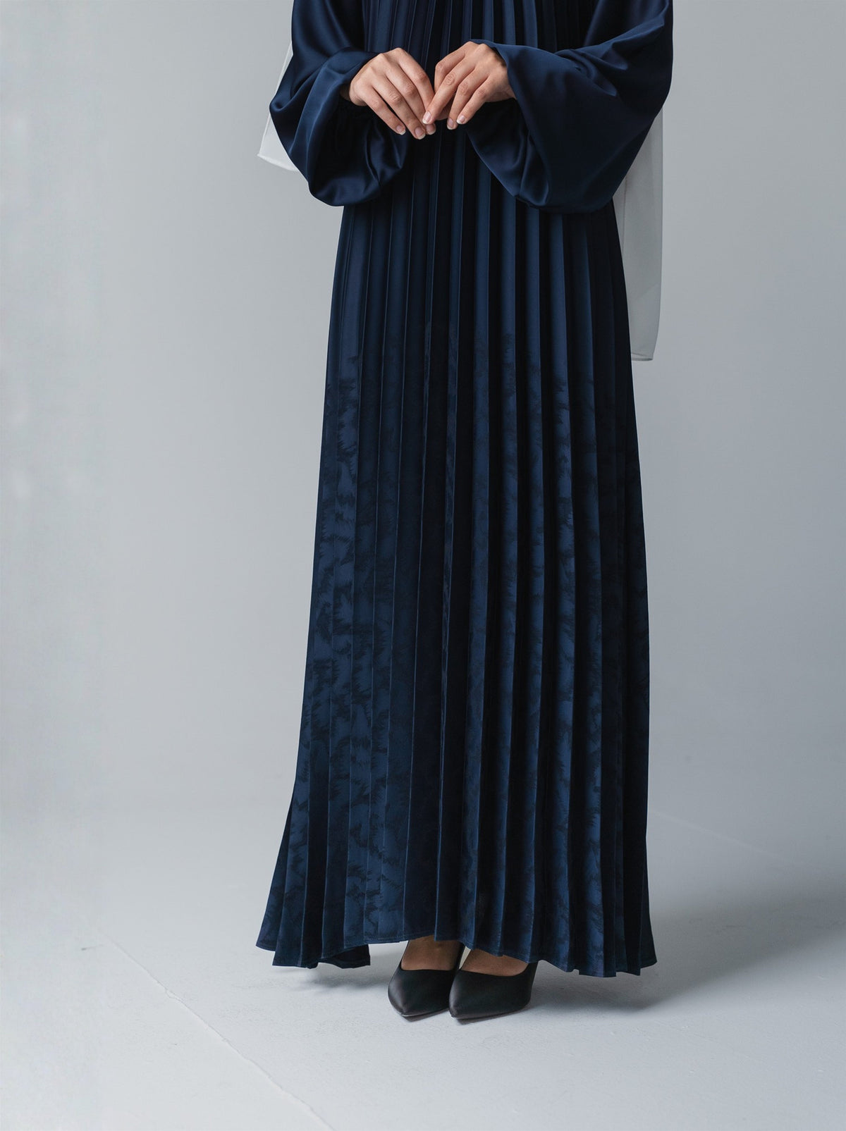 082 - Plissé Jacquard Dress