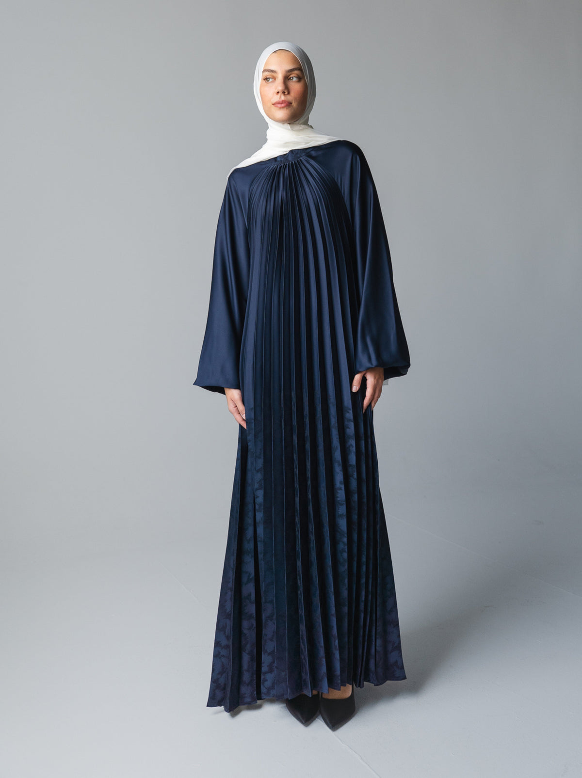 082 - Plissé Jacquard Dress
