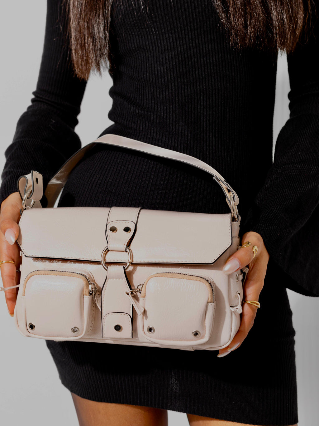Beige Cargo Bag