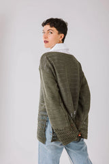Lana knit top in olive