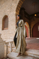 Shimmer kaftan in Olive