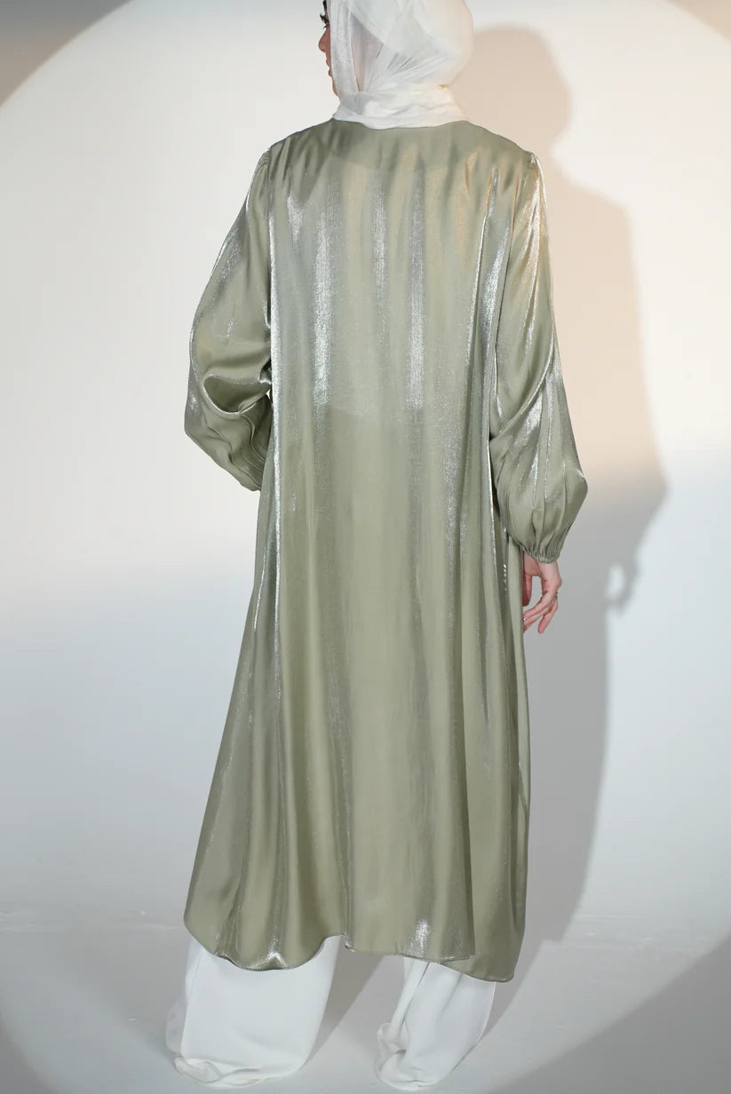 Shimmer Emilia Kaftan in Matcha