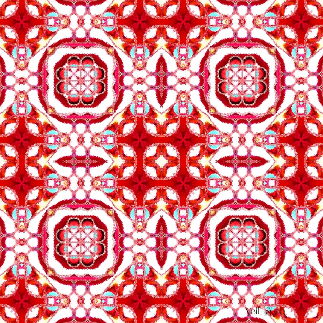 Majestic Arabesque - Premium Silk Square Scarf