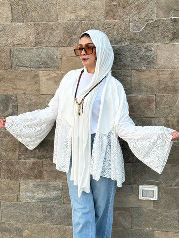 White open blouse