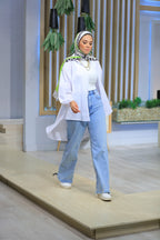 The Poplin Puffed Sleeves White Shirt