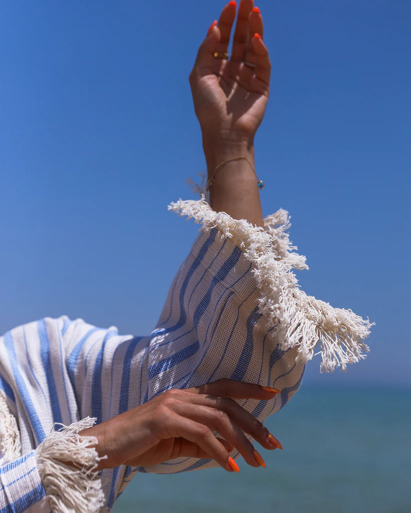 Blue Boho Kimono