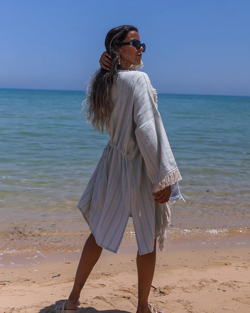 Green Boho Kimono