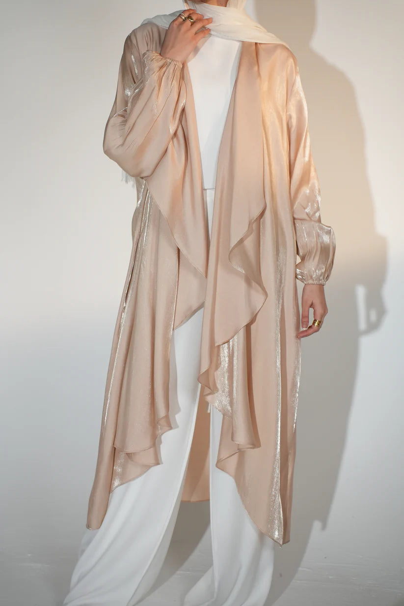 Shimmer Emilia Kaftan in Blush