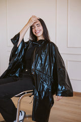 Waterproof coat in black