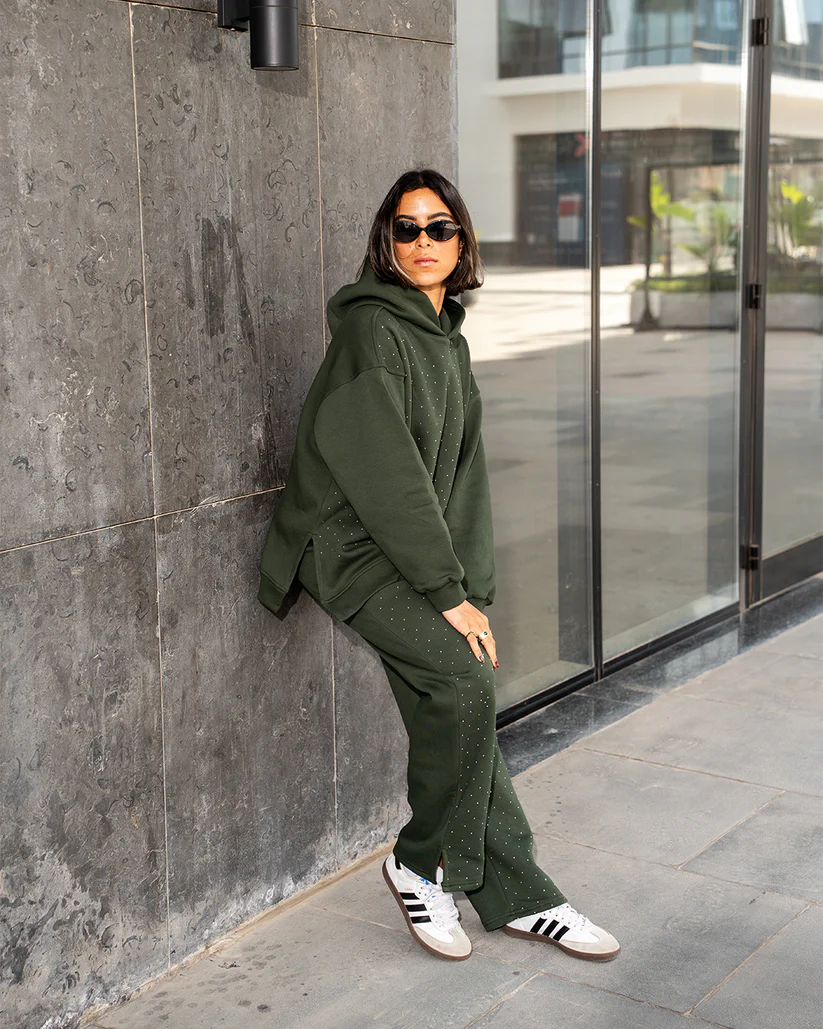 Olive Studs Melton Set