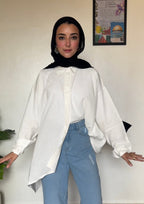 MAHA HIGH-LOW LINEN SHIRT