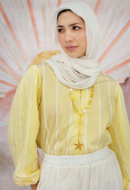 Striped chemise in Yellow