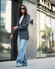 Timeless Studded Grey Blazer