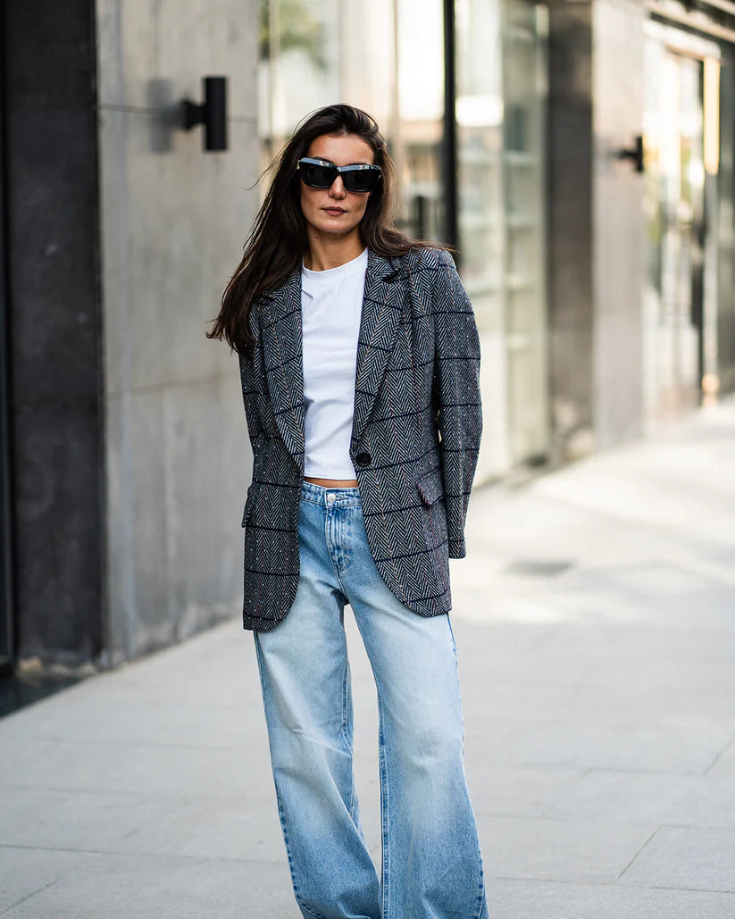 Timeless Studded Grey Blazer