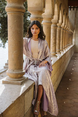 Shimmer kaftan in Lilac