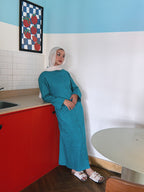 Sunday Linen Dress - Teal