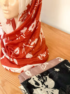 Floral Brush Scarf