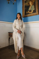 Hindi kaftan in beige - print 2