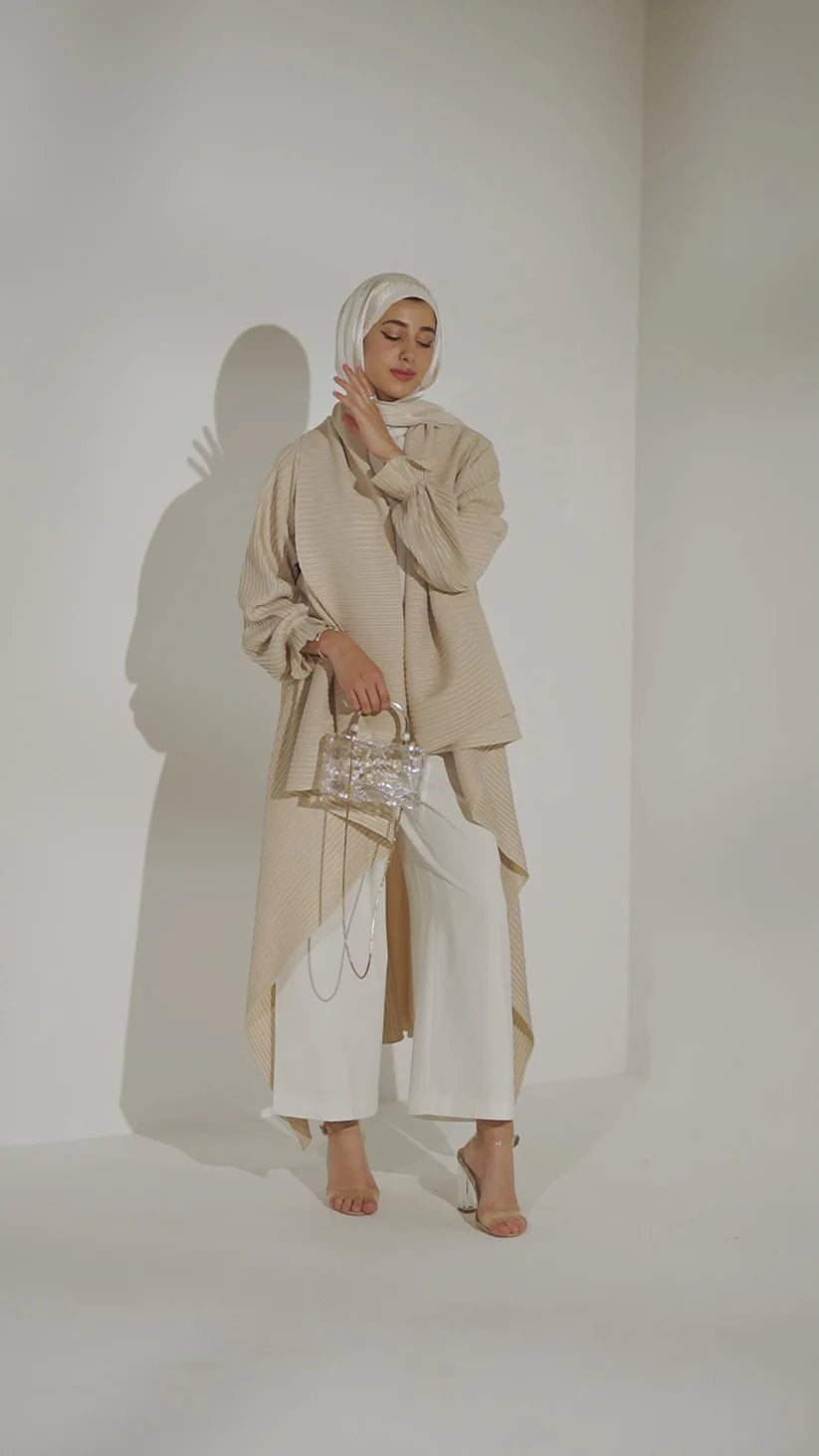 Drape Me in Pleats in Light Creamy Blush