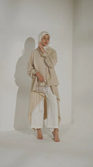 Drape Me in Pleats in Light Creamy Blush