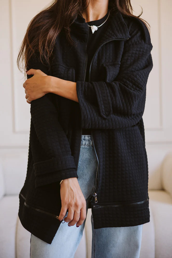 Bubble jacket in black