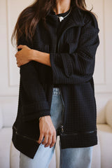 Bubble jacket in black