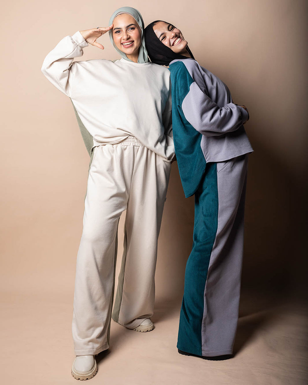 Gold Cotton Velvet Lounge Pants