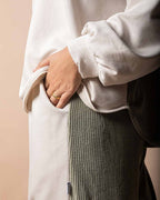 Gold Cotton Velvet Lounge Pants
