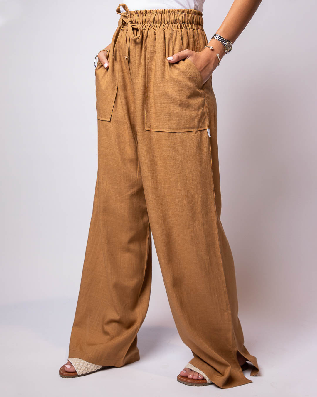 Esraa Pure Linen Pants