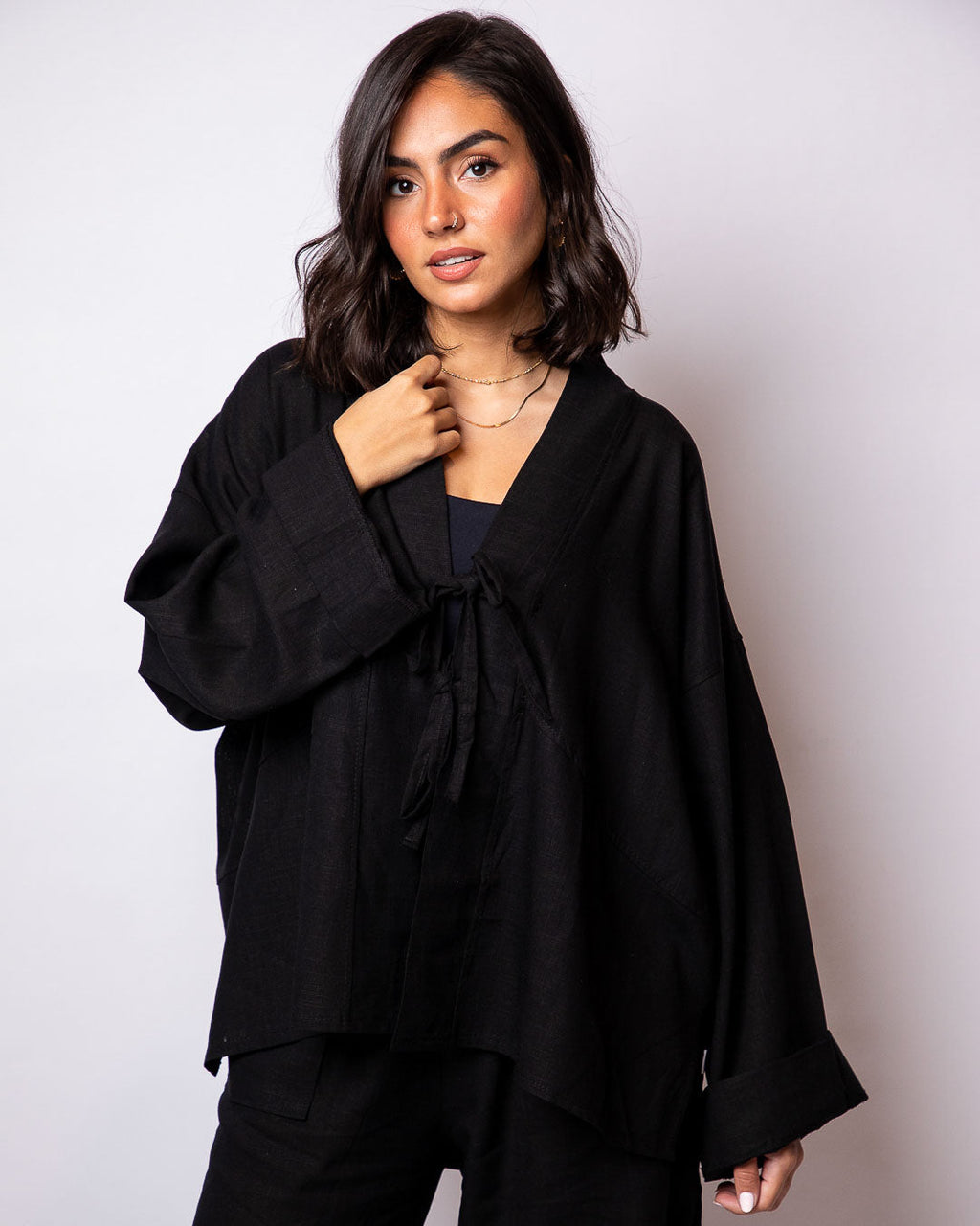 Esraa Pure Linen Top