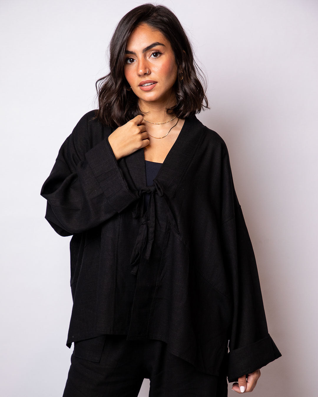 Esraa Pure Linen Top