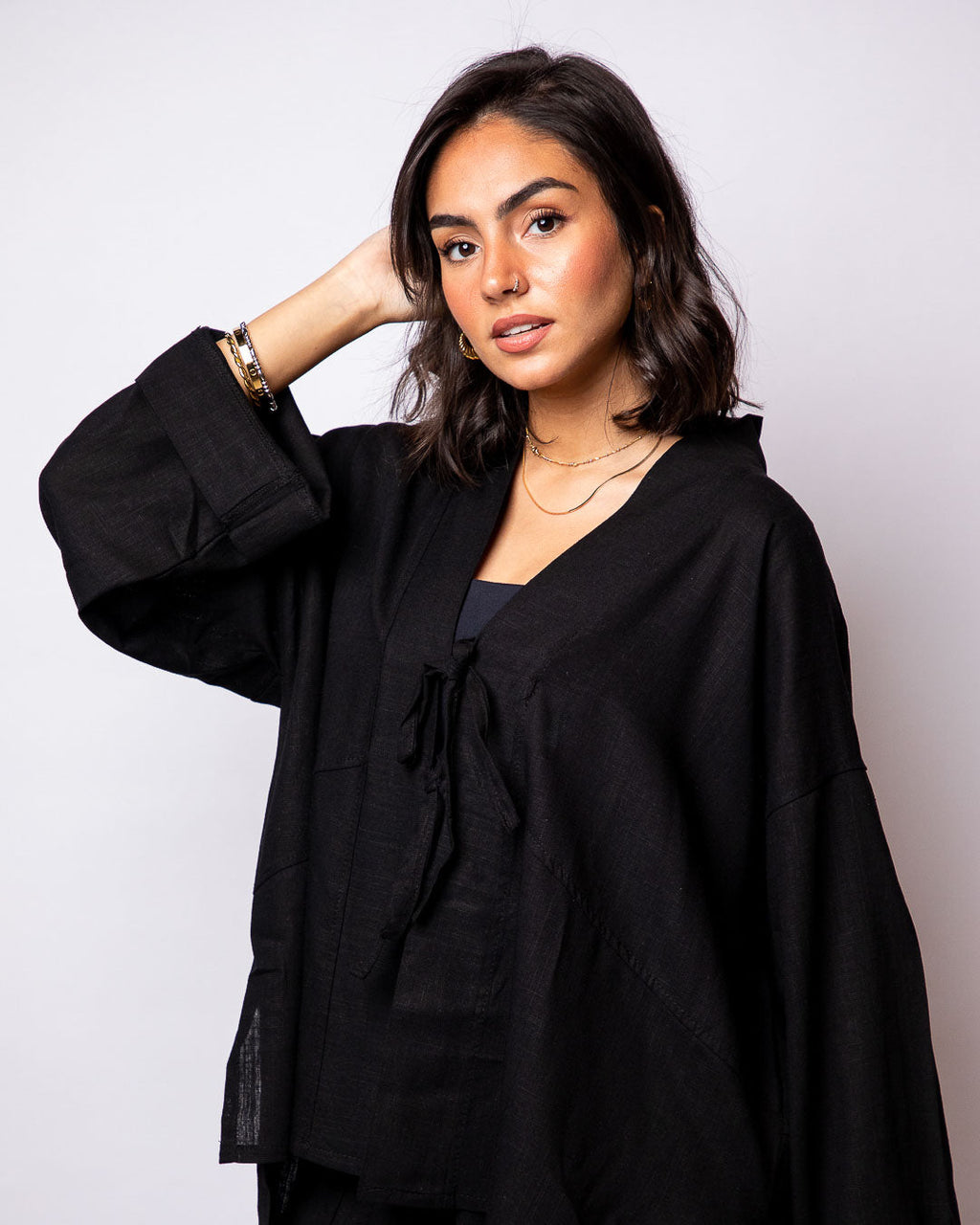 Esraa Pure Linen Top