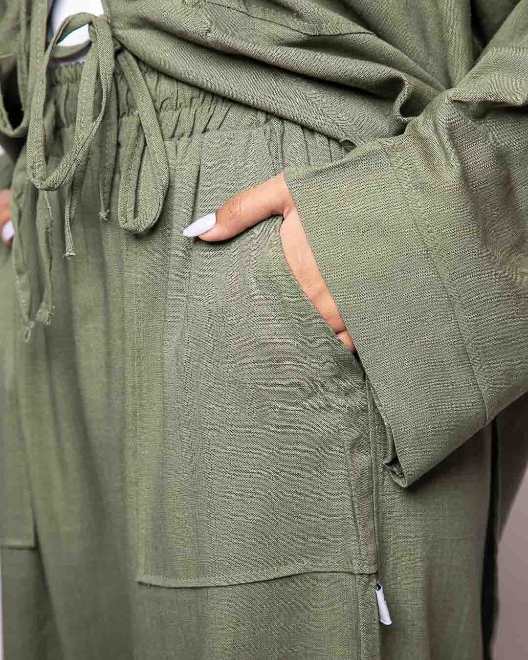 Esraa Pure Linen Pants
