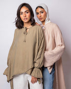 Sanaa Wrinkled Cotton Blouse