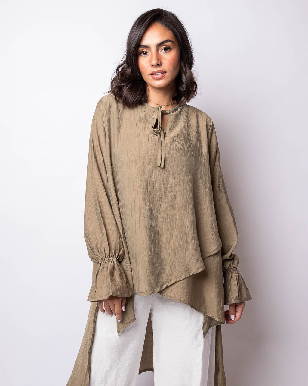 Sanaa Wrinkled Cotton Blouse