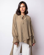 Sanaa Wrinkled Cotton Blouse