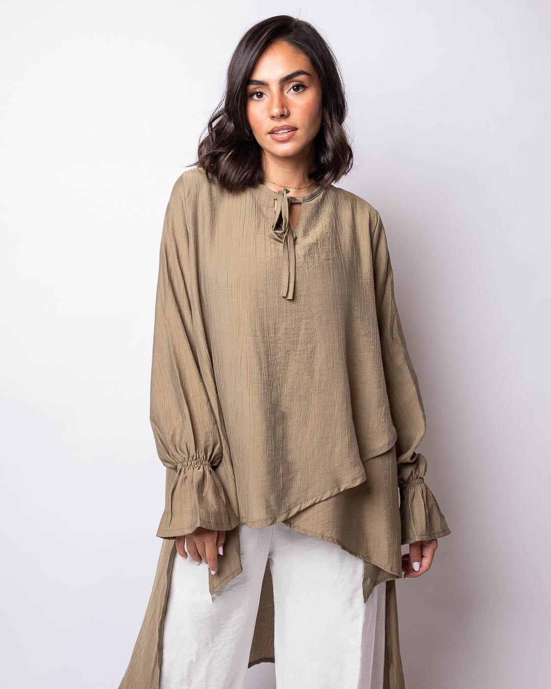 Sanaa Wrinkled Cotton Blouse