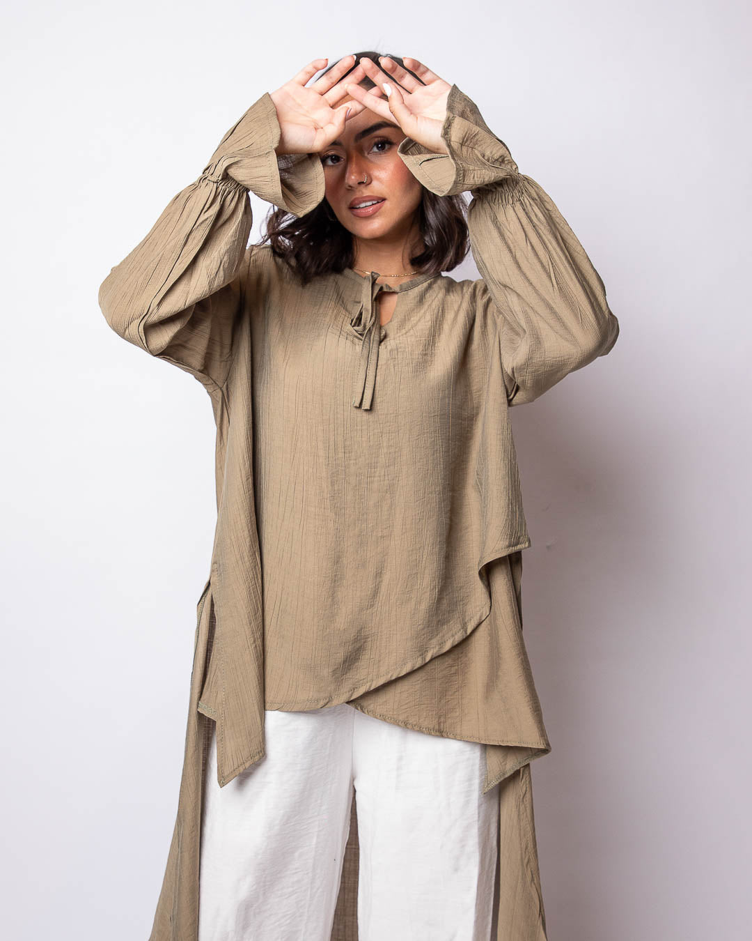 Sanaa Wrinkled Cotton Blouse