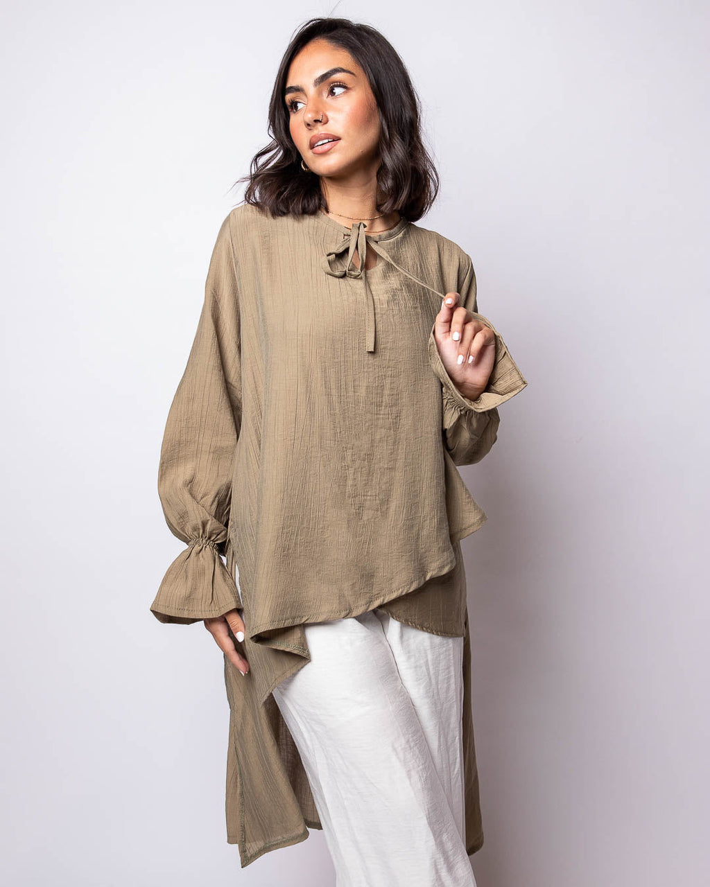 Sanaa Wrinkled Cotton Blouse