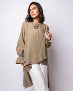 Sanaa Wrinkled Cotton Blouse