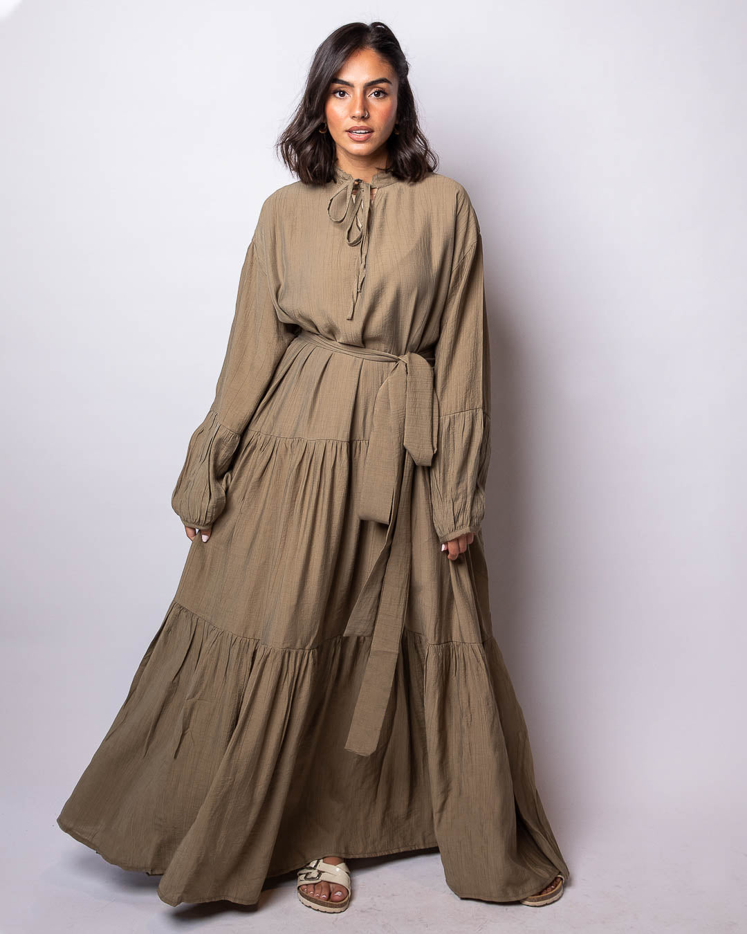 Mona Wrinkled Cotton Dress