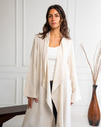 Zahra Linen Striped Kimono