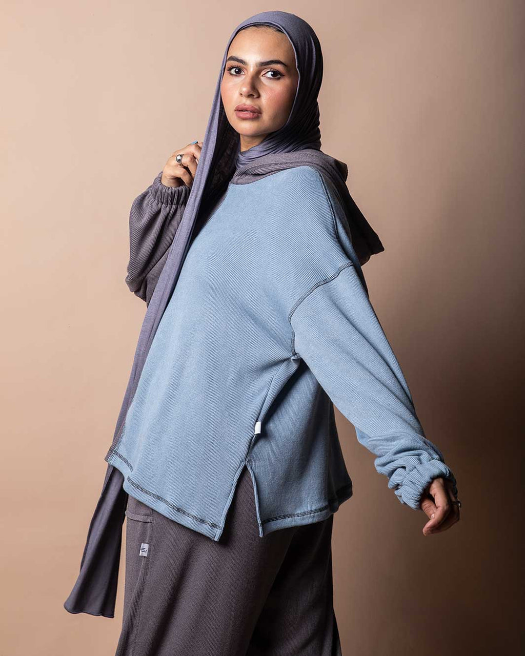 Mercury Wool Rib Knit Travel Set