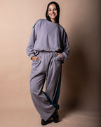 Gold Cotton Velvet Lounge Set