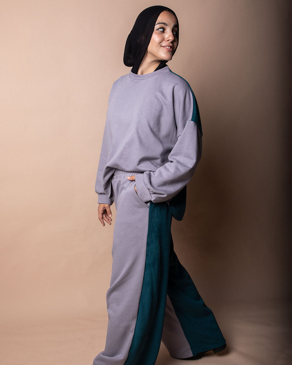 Gold Cotton Velvet Lounge Pants